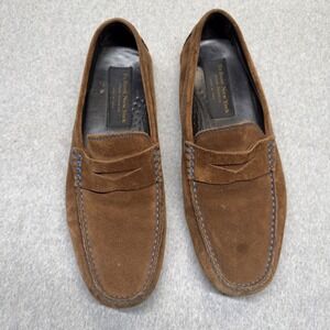 To Boot New York Adam Derrick Mens 8.5 Brown Suede Penny Loafers Italy